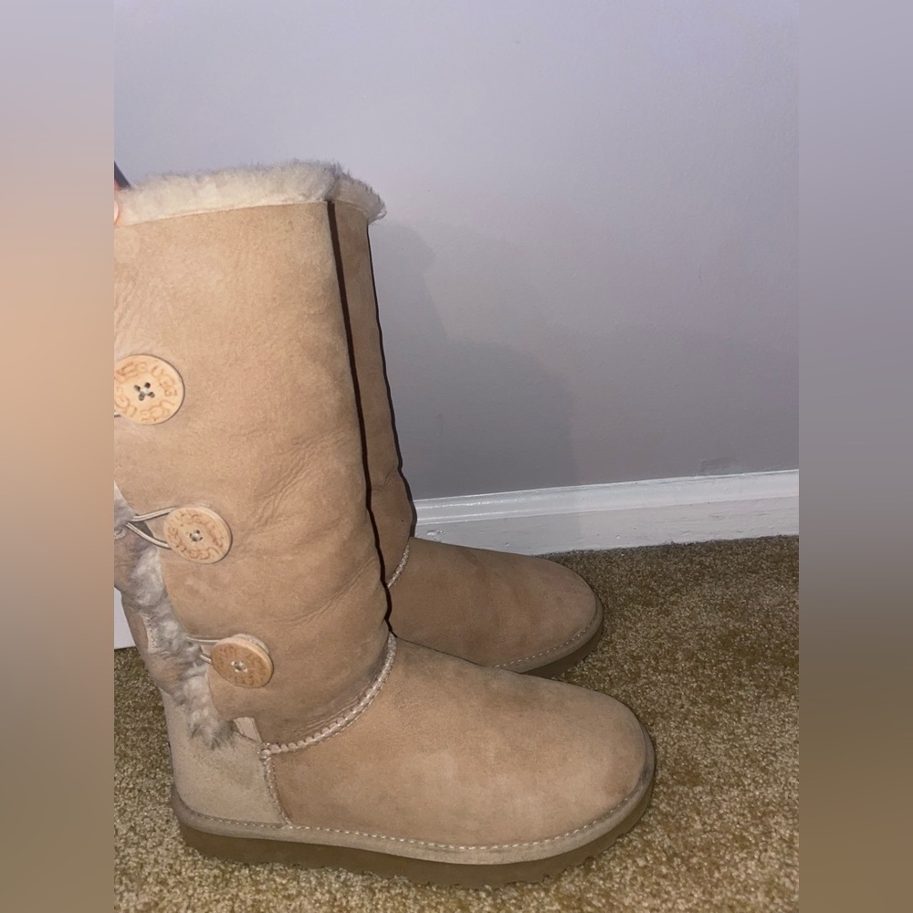Uggs Triple Bailey Button - Sand - image 2